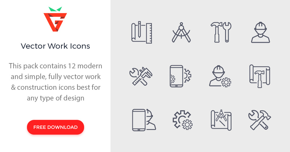 Download Vector Work Icons Graphberry Com PSD Mockup Templates