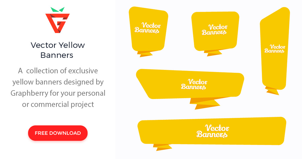 Vector Yellow Banners