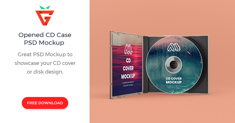 Download Opened CD Case PSD Mockup - graphberry.com