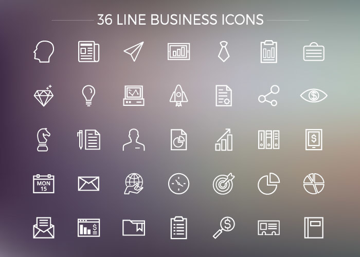 Free Line Business Icons Pack - graphberry.com